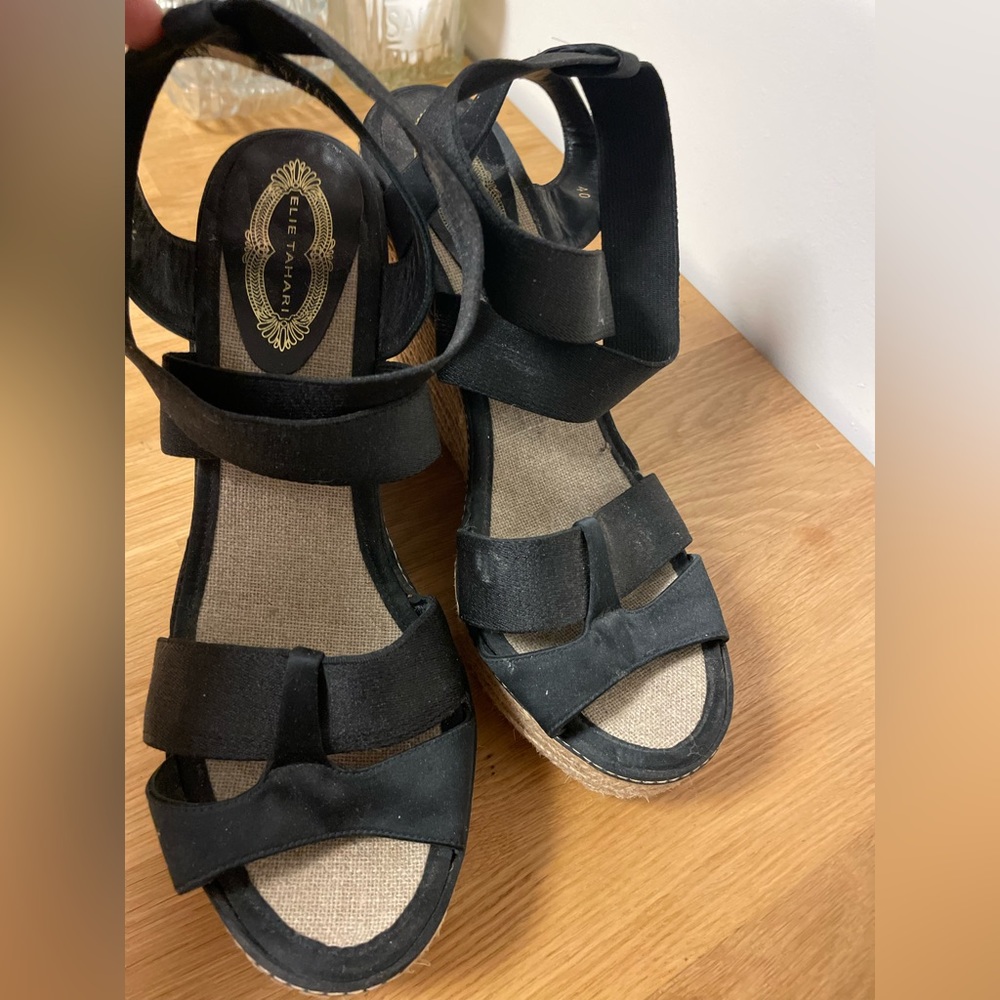 Elie Tahari wedge sandals
